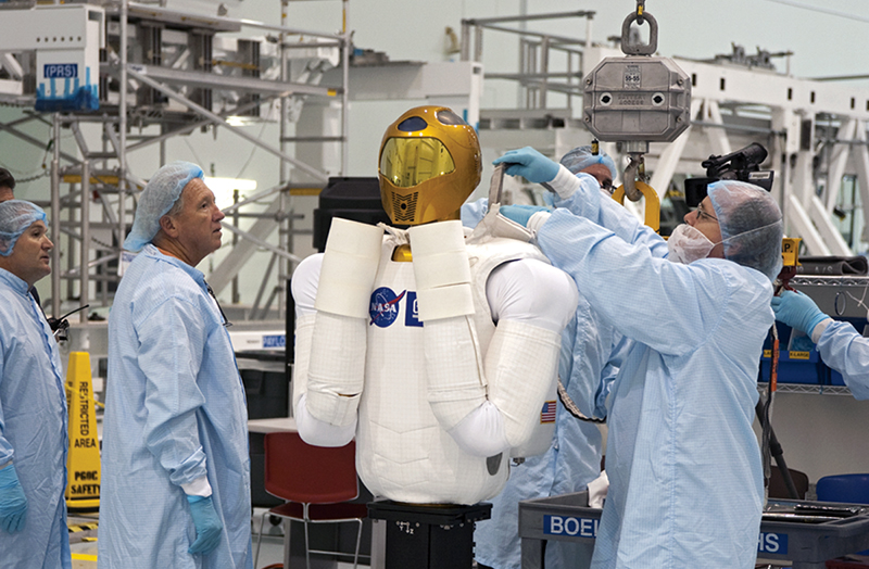 Robonaut 2 in prelaunch check