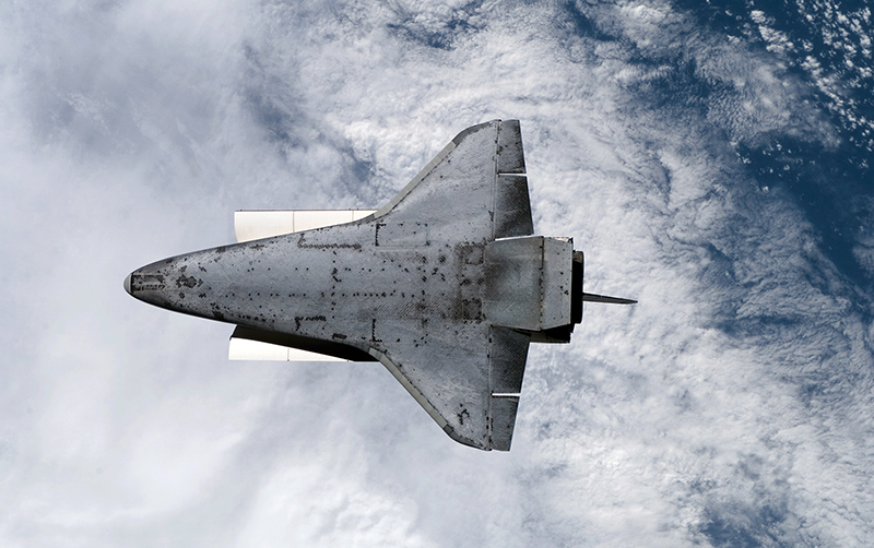 Thermal protection system on Space Shuttle Endeavour