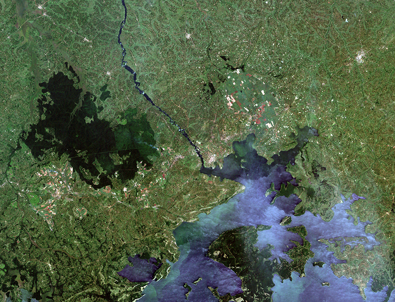 Aerial view of Lake Victoria