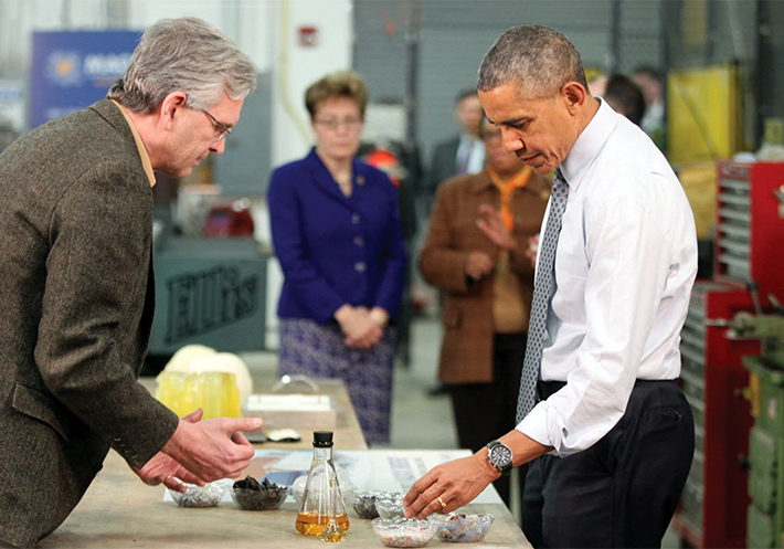 Vadxx President Jim Garrett and President Barack Obama