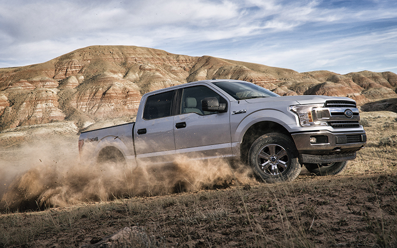 Ford F-150 truck in the desert