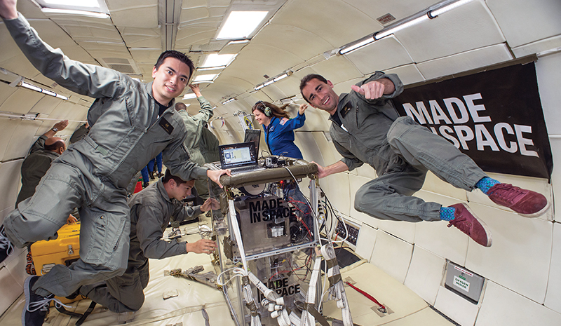 A simulated microgravity test of Made in Space’s 3D printer