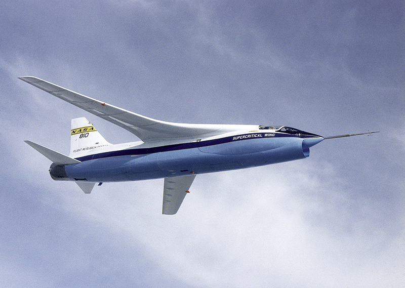 Vought F-8 Crusader using supercritical wing