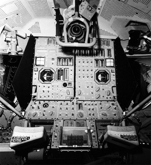 Inside of the Apollo Lunar Module