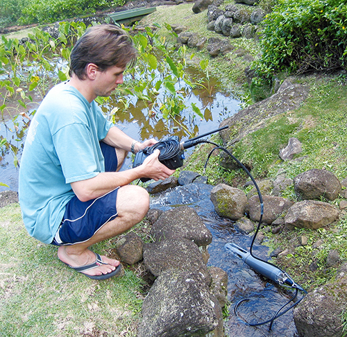 Researcher with Intelesense unit