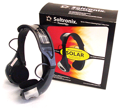 The solar powered rechargeable radio headset