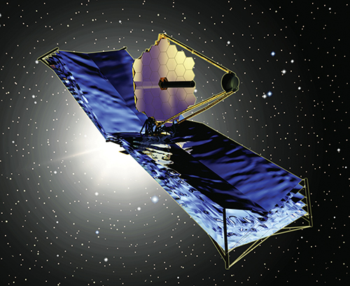 Artist’s rendering of the James Webb Space Telescope