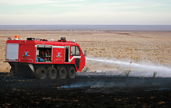 Unique firefighting vehicle