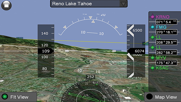 Synthetic vision display