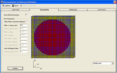 Screen shot from Hyper-MAC, an add-on module for the HyperSizer software