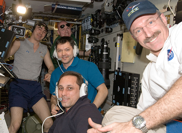 Crew onboard the International Space Station