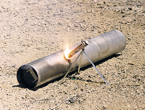 Thiokol Propulsion's demining flare