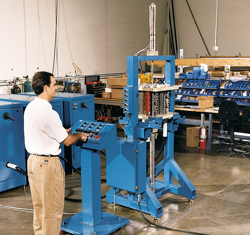 A man using the Magnepress