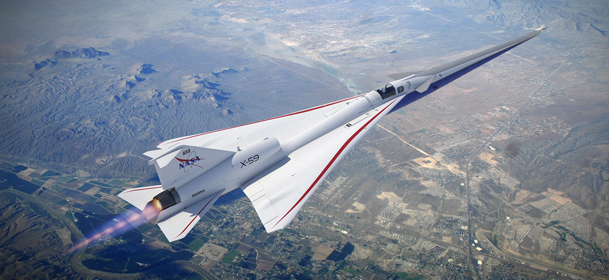 NASA’s composites-intensive X-59 QueSST experimental aircraft