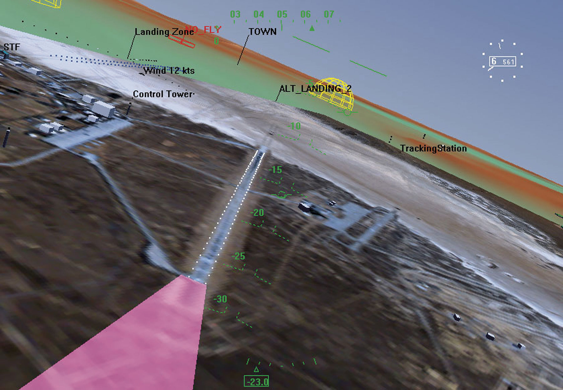 VisualFlight synthetic vision view