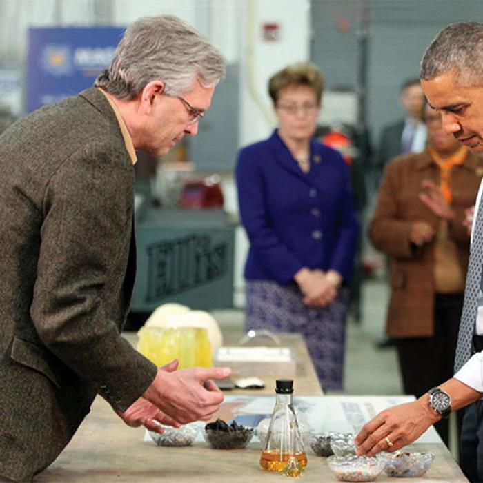 Vadxx President Jim Garrett and President Barack Obama