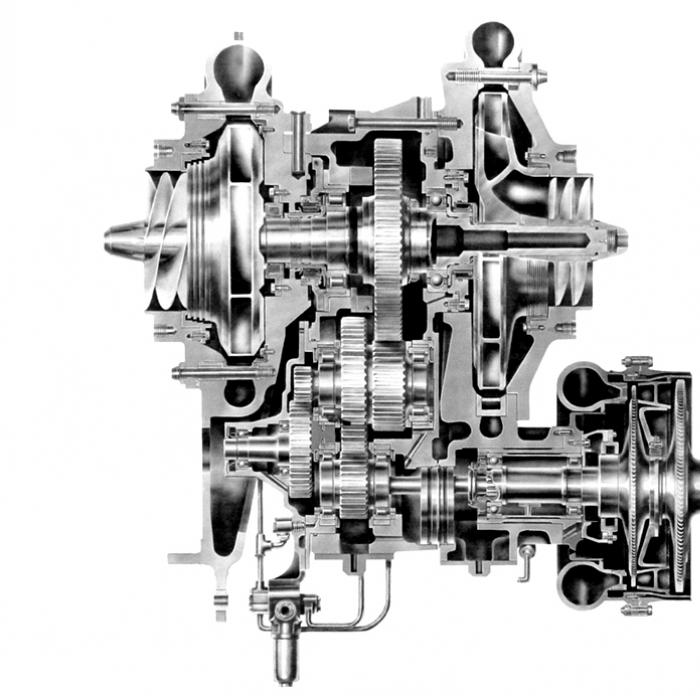 Internal view of a Rocketdyne Mark-3 turbopump