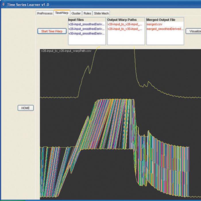 Screen shot of SensorMiner software