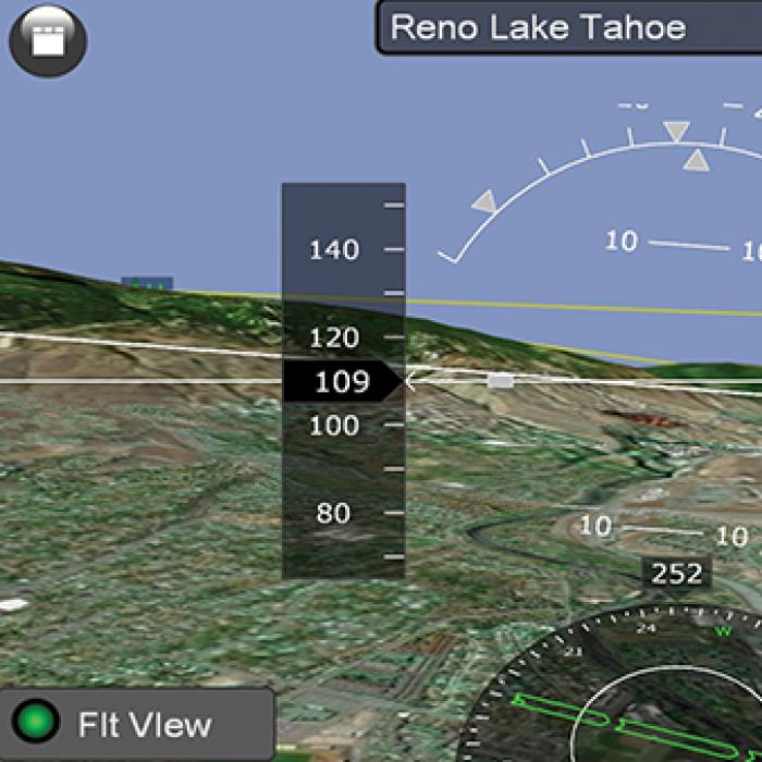 Synthetic vision display