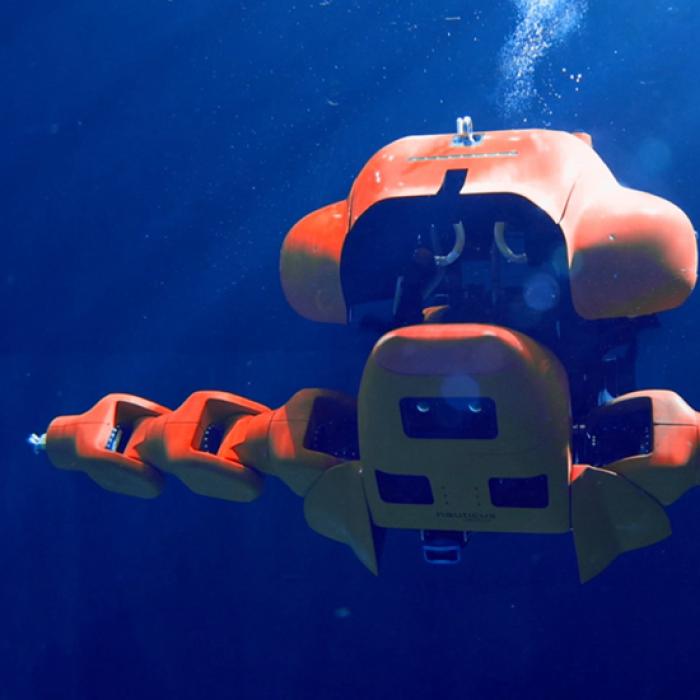 Aquanaut robot swimming