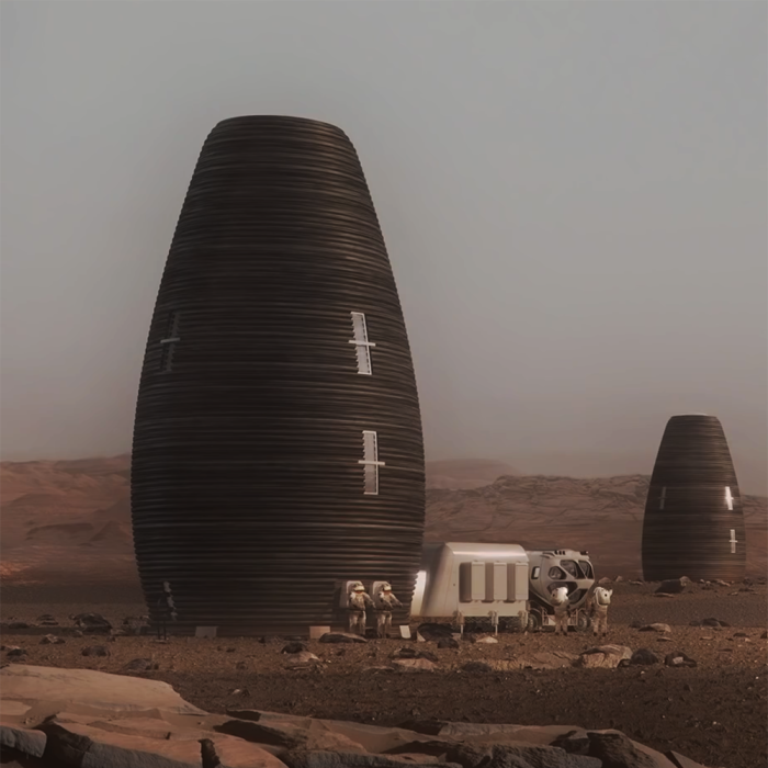 AI SpaceFactory's 3D printed habitat structure designed for Mars