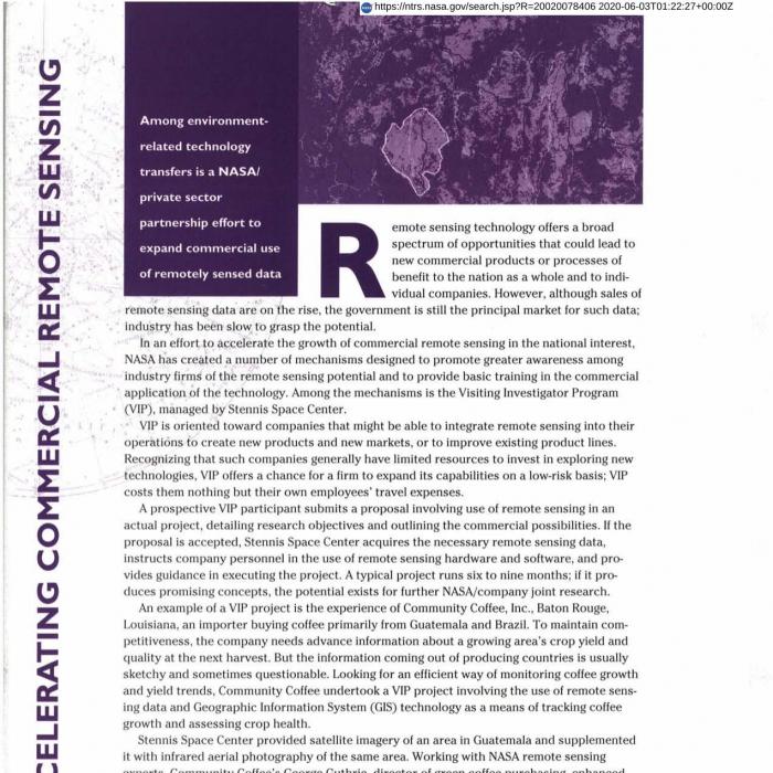 Accelerating Commercial Remote Sensing