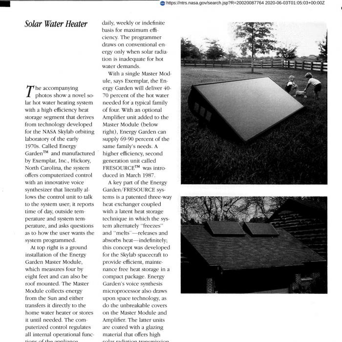 Solar Water Heater