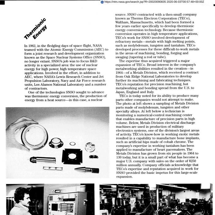 Thermionic Energy