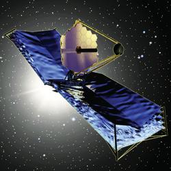 Artist’s rendering of the James Webb Space Telescope