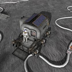 Lunar rover in NASA video game