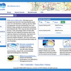 Screen shot of the Airtraveler Web site.