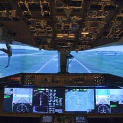 pilot's view of cockpit