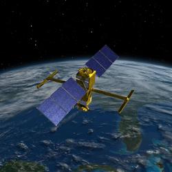 Artist's rendering of the Surface Water and Ocean Topography (SWOT) satellite