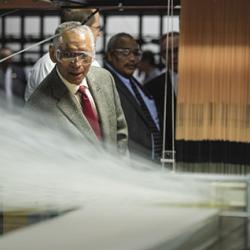 NASA Administrator Charles Bolden visiting manufacturing facility