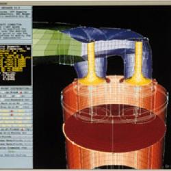 computer-generated grid is used for engineering analysis