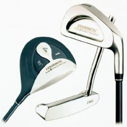 three Liquidmetal Golf family of clubs