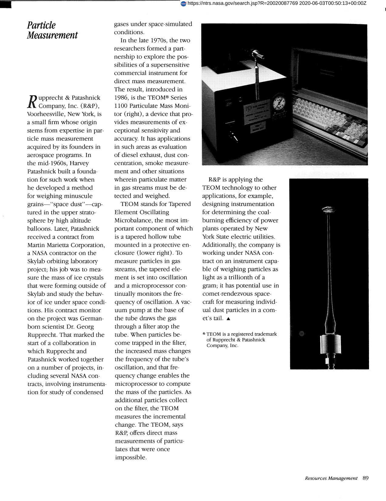 Particle Measurement