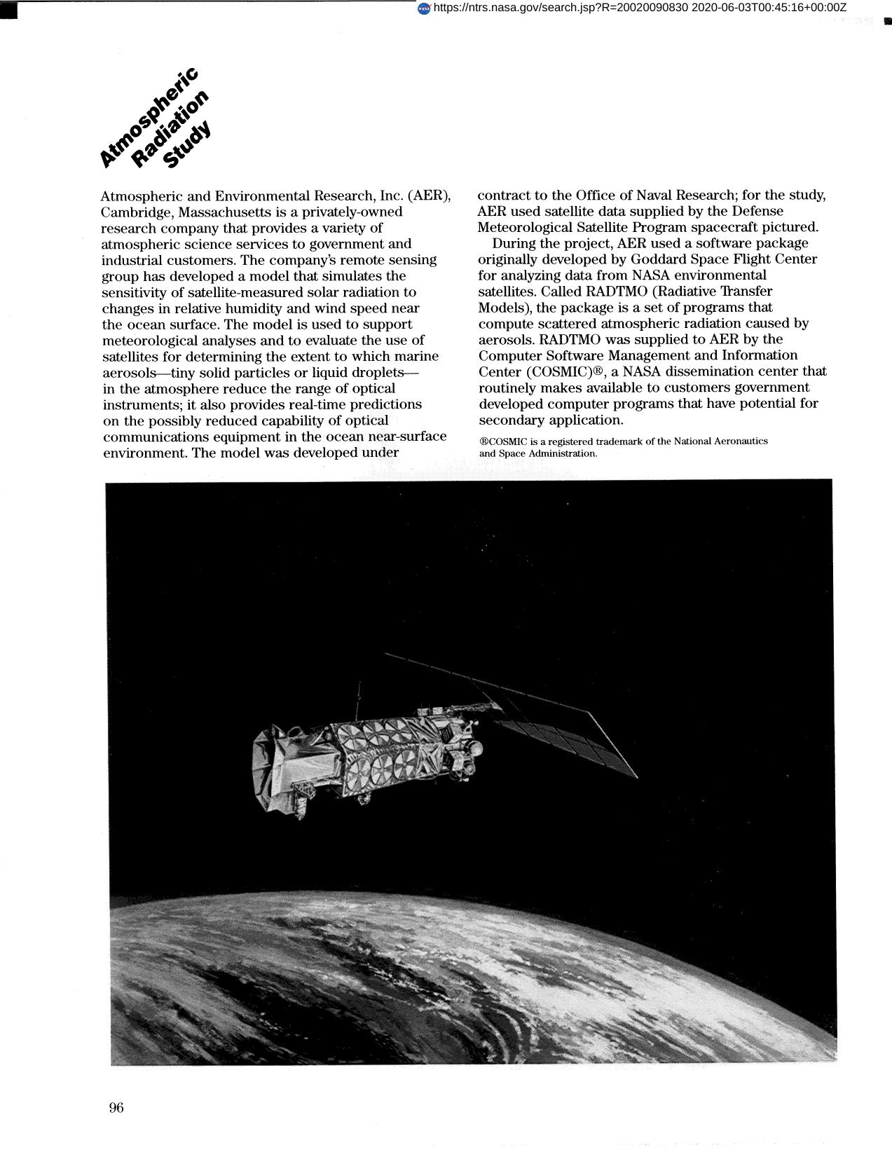 Atmospheric Radiation Study