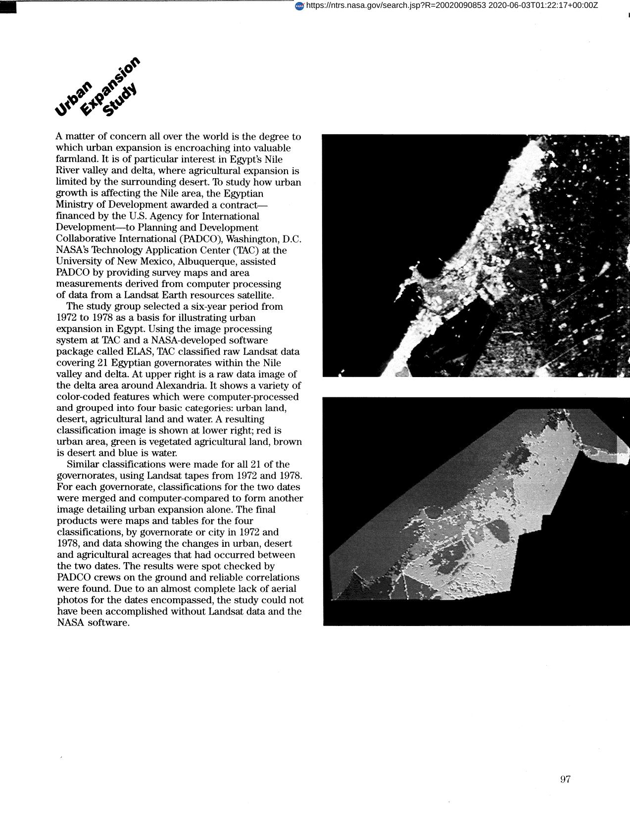 Urban Expansion Study