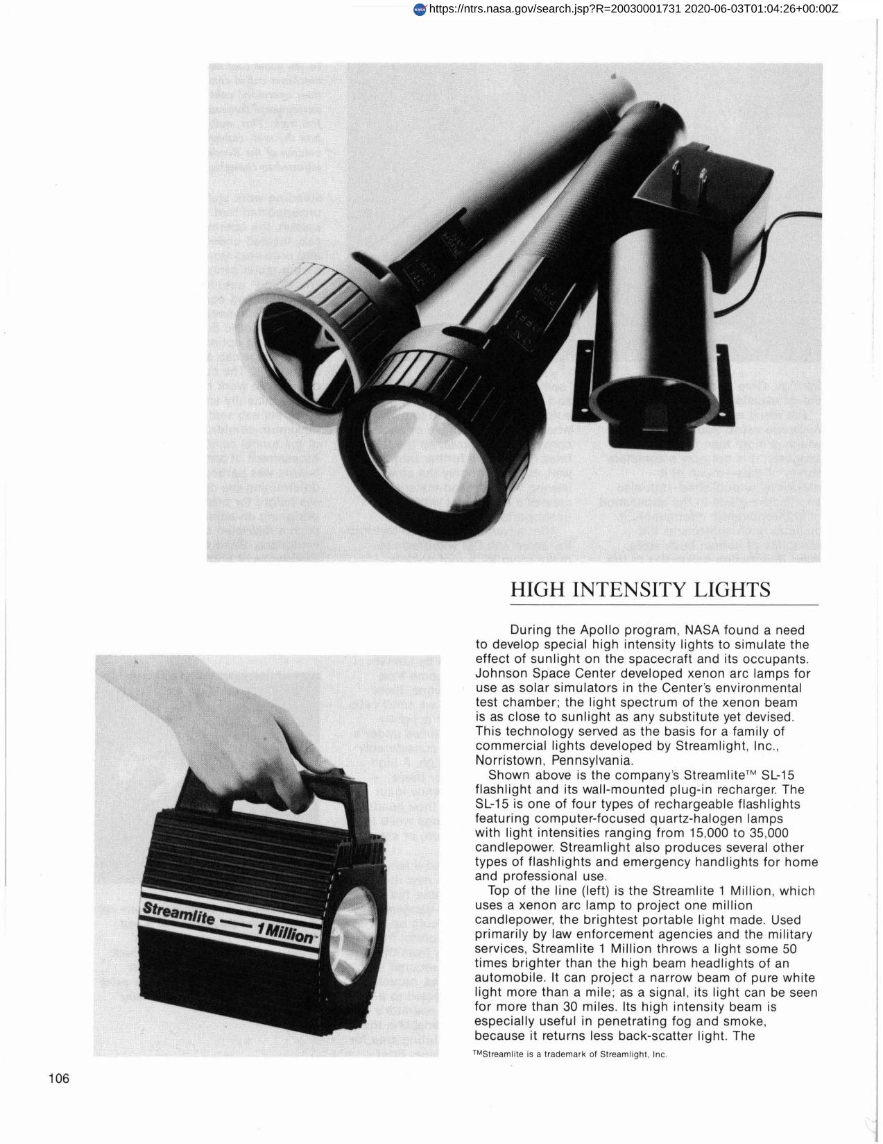 High Intensity Lights