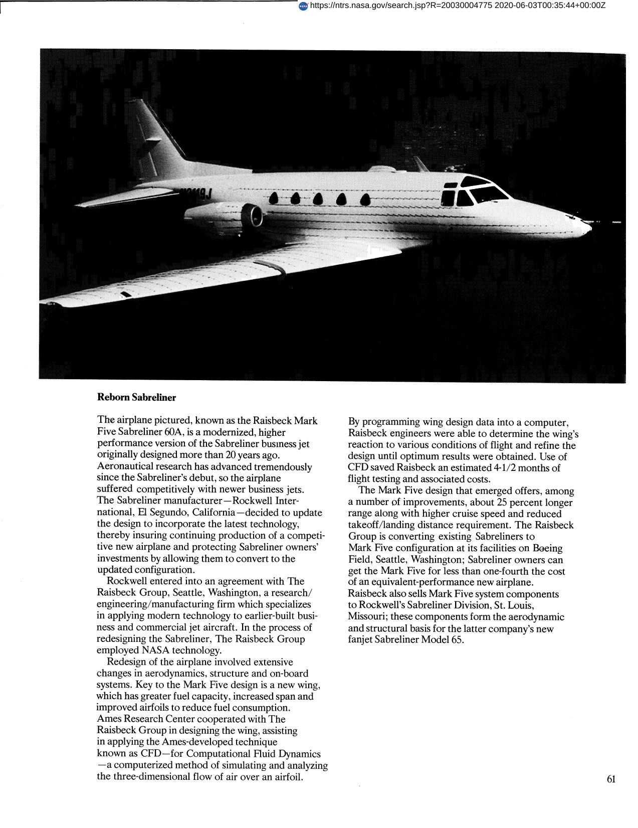 Reborn Sabreliner